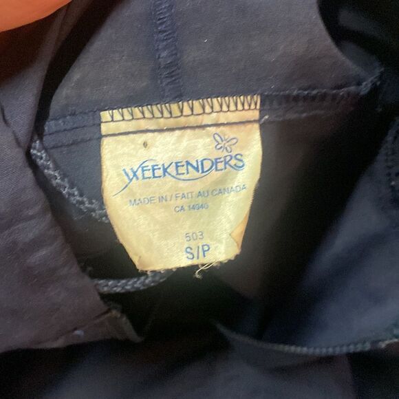 Blue Size Small Cinch Waist Vintage Weekender Hooded Utility Style Jaxket - Picture 9 of 9